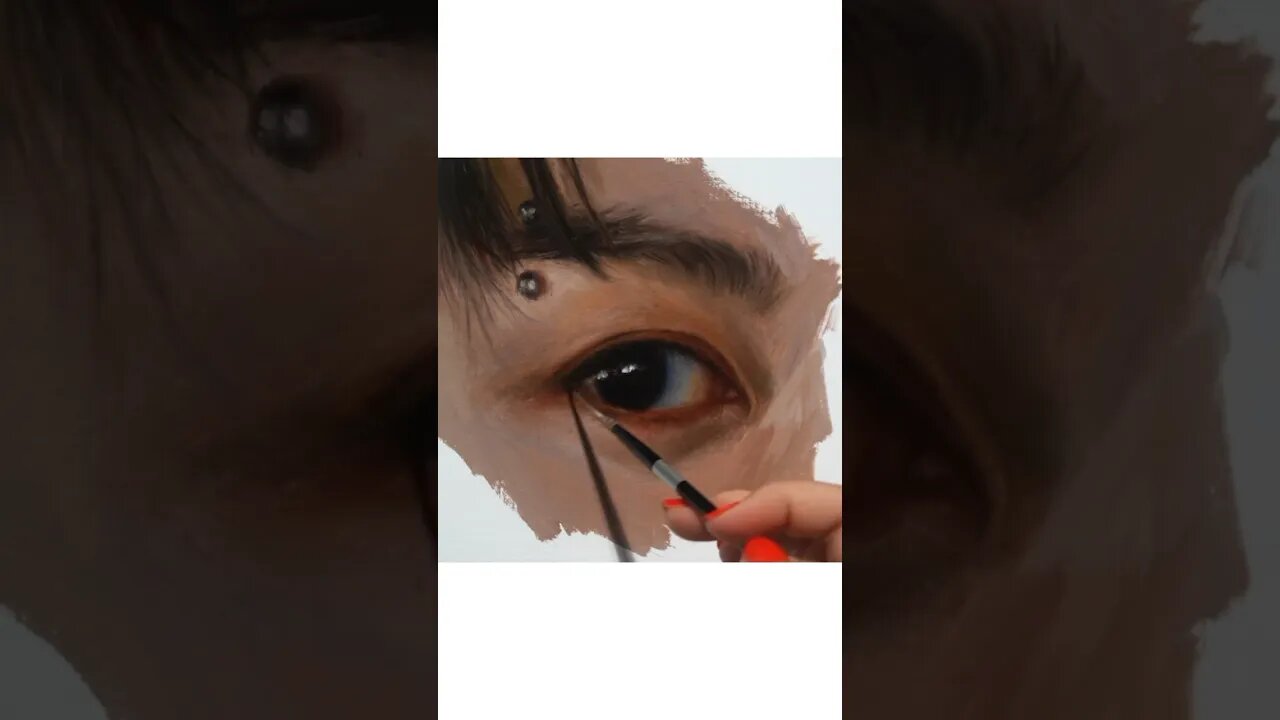 Who is ready for SEVEN? ME!!! #oilpainting #bts #jungkook #eyepainting #seven