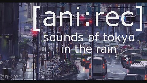 sounds of tokyo Japan asmr ambiant Rain Walk Through