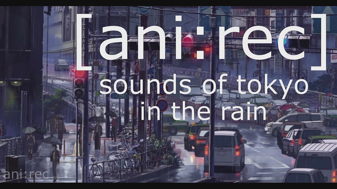 sounds of tokyo Japan asmr ambiant Rain Walk Through