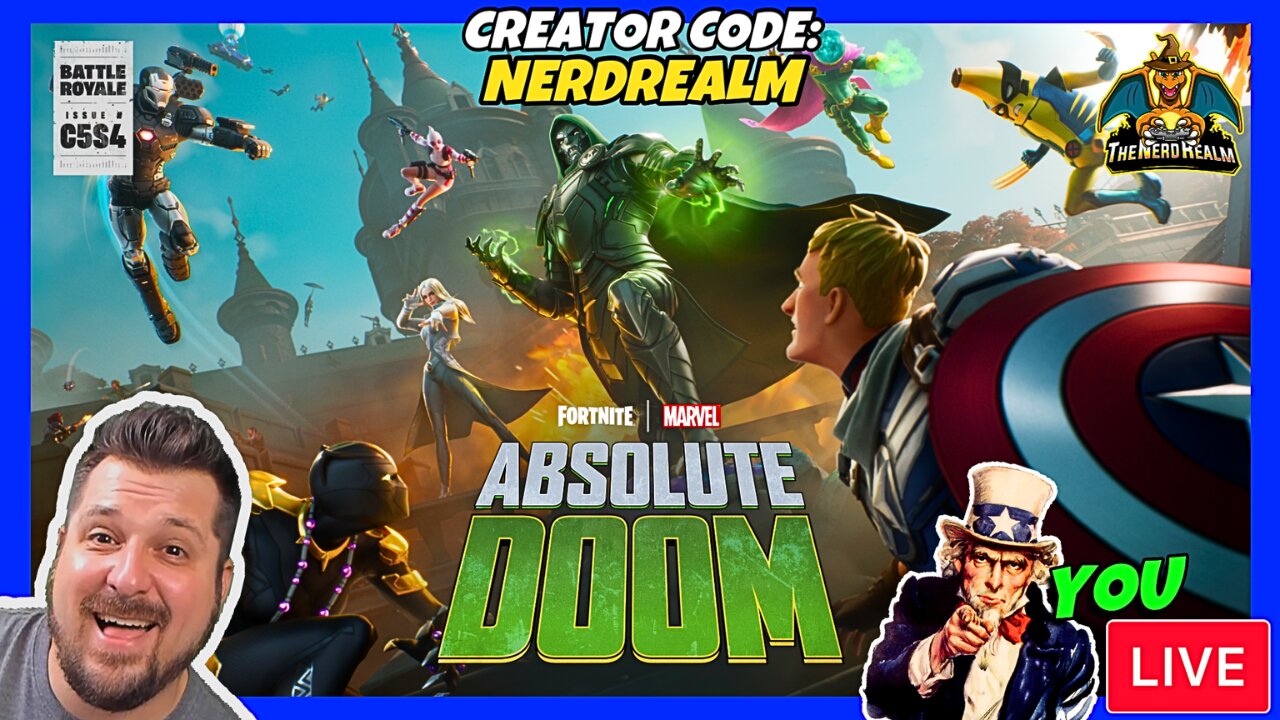 Fortnite Absolute Doom w/ YOU! Creator Code: NERDREALM 9/25/24