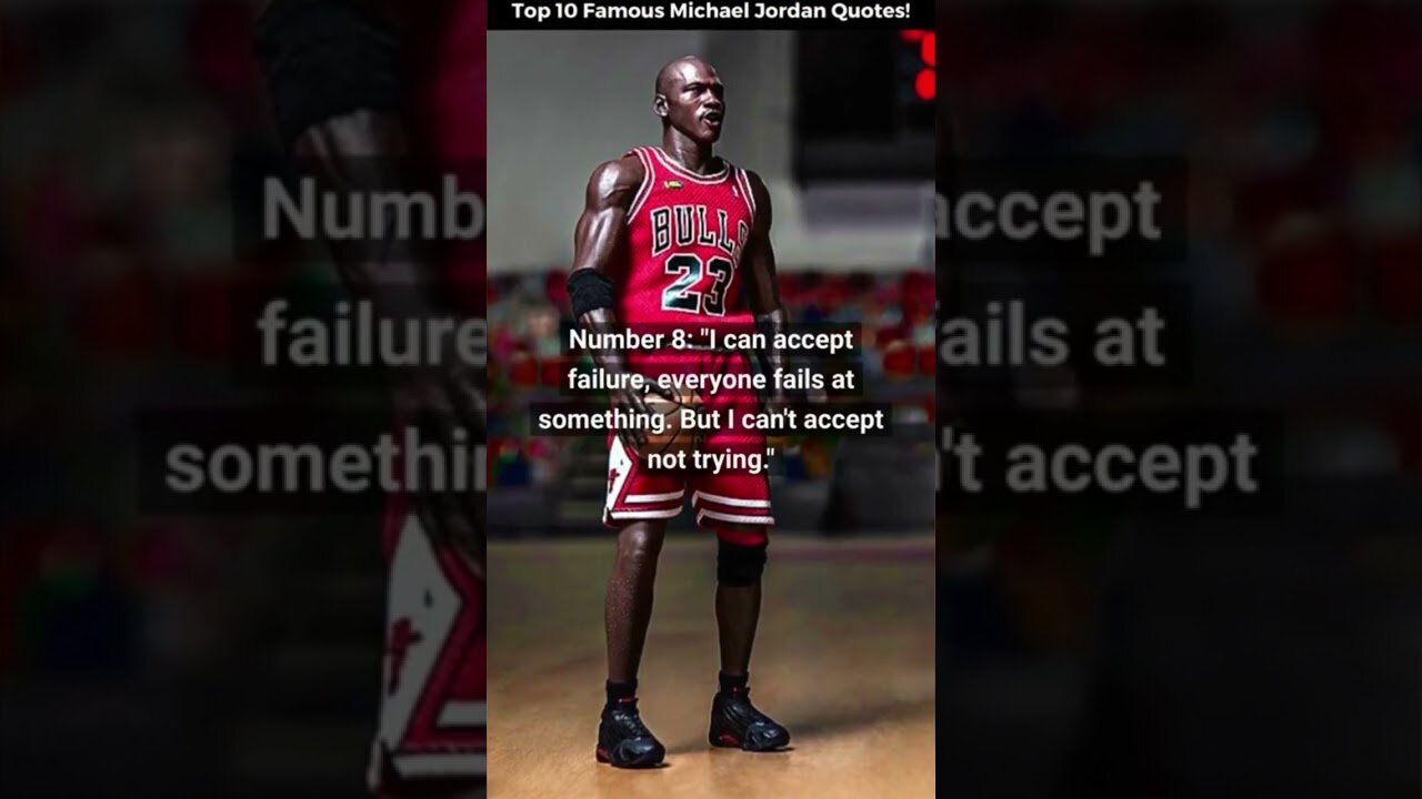 Top 10 Famous Michael Jordan Quotes! A Motivational Video #shorts #motivational