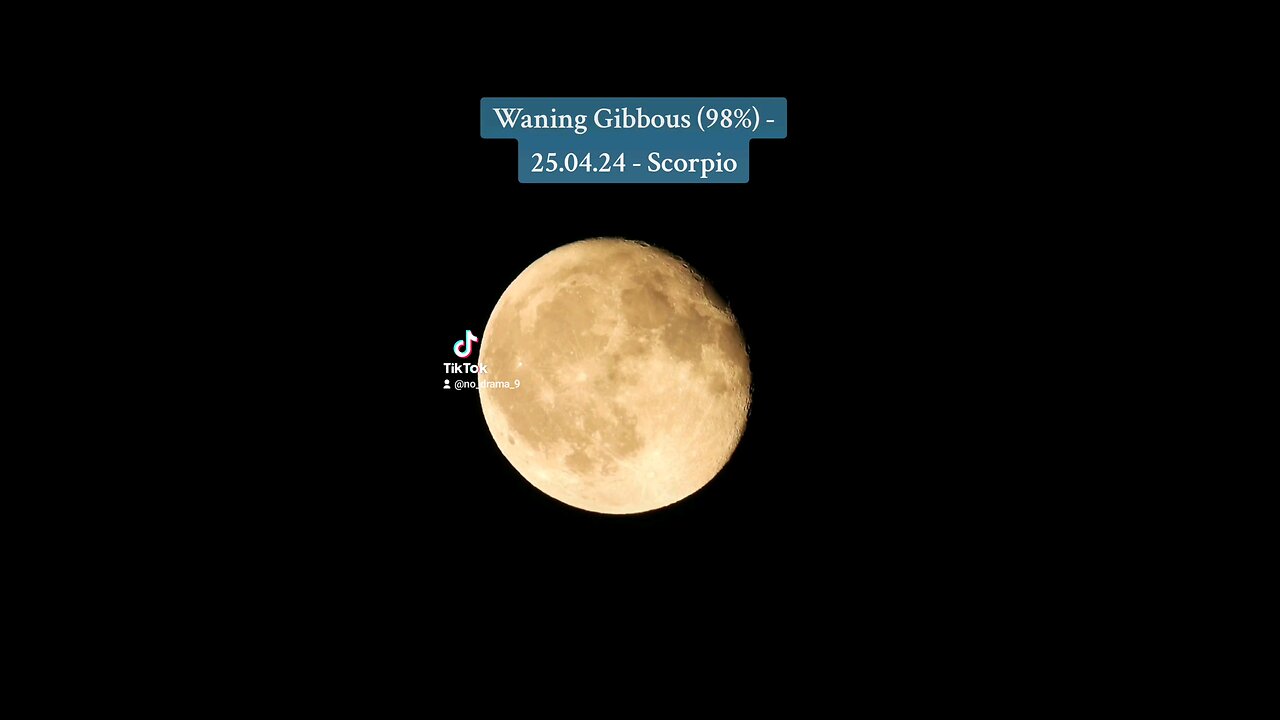 Waning Gibbous (98%) - 25.04.24