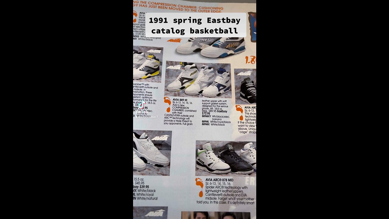 Vintage Spring 1991 Eastbay catalog look through Basketball section