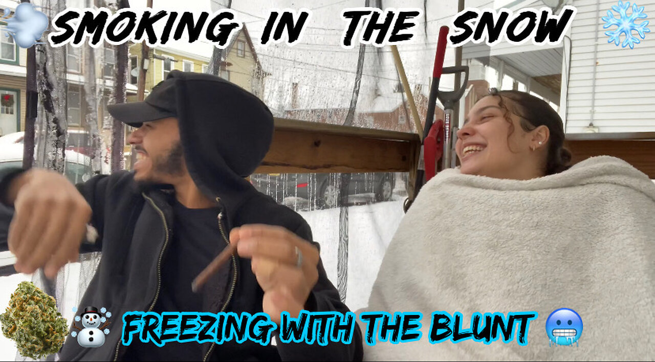 💨Smoking In the Snow❄️ w/ My Gf |Backwoods Smokesesh|