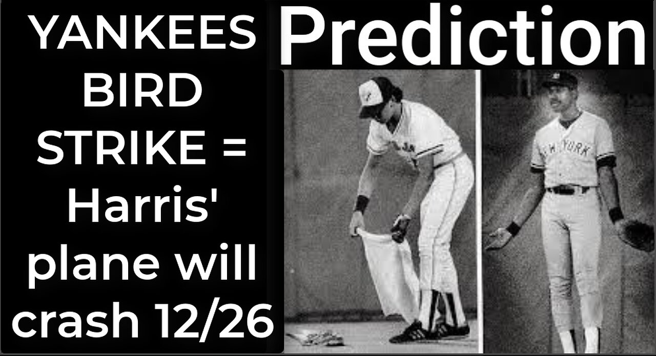 Prediction - YANKEES BIRD STRIKE = Harris' plane will crash Dec 26