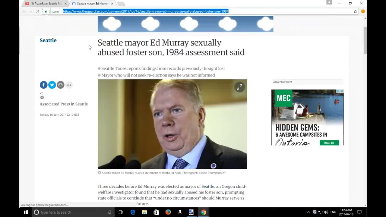 PizzaGate: Seattle Mayor's FOURTH VICTIM Brings New Evidence of Abuse Bait and Sketch