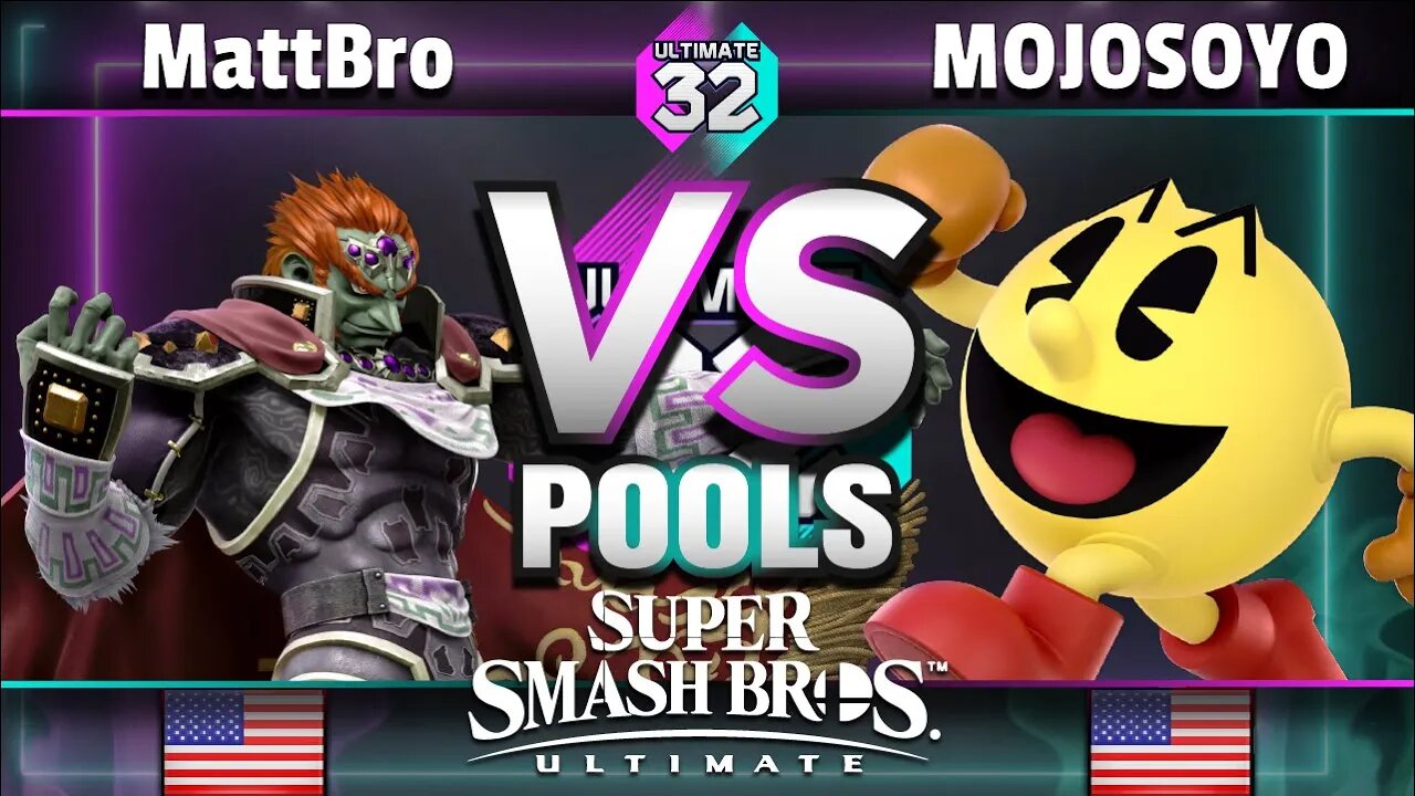 ULTIMATE 32 Pools - BH | MattBro (Ganondorf) vs. MOJOSOYO (King K. Rool, PAC-MAN) - Smash Ultimate