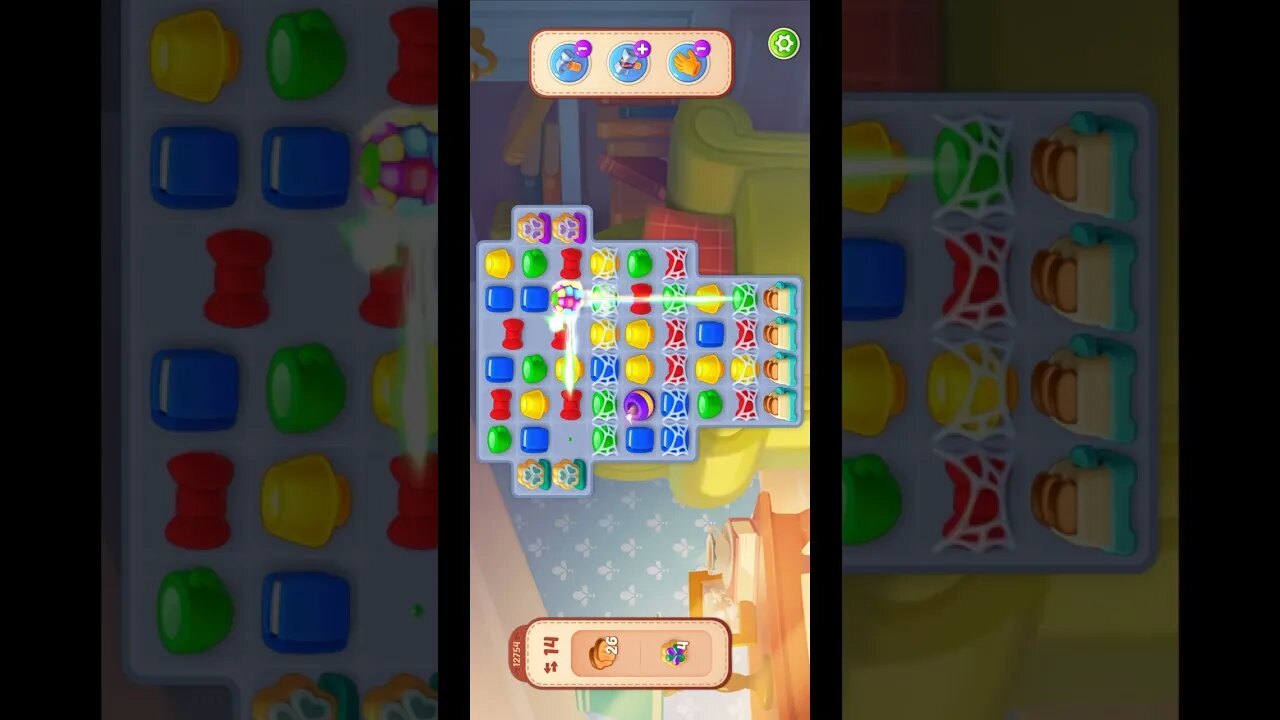 Shorts Playrix Homescapes Gameplay Walkthrough Level 12754-010