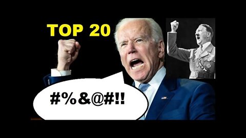 Biden's TOP 20 FASCIST OUTBURSTS of Anger and Venom, usually directed at women and working Americans