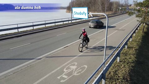 rajza z żoną na kole i morsowanie