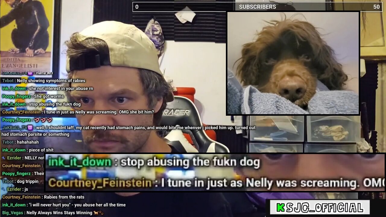 Scuffed Justin Carrey scolding pestering & forcing his dog to walk while she yelps in pain ~07/12/24