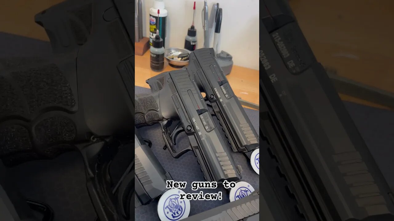 New guns in to review, looking forward to taking these to the range this weekend #hk #sigsauer