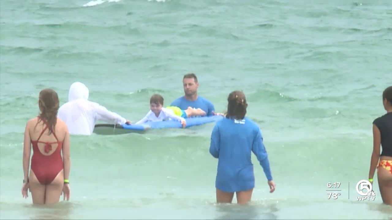 Surfers For Autism hold their last surfing lessons of this season