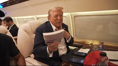 Trump Laughs It Up With Pranksters Who Show Him 'Kamala's Greatest Achievements'