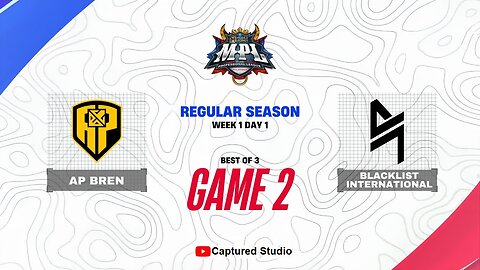 APBR vs BLCK GAME 2 MPL PH SEASON 13 Week 1 Day 1 | AP BREN vs Blacklist International