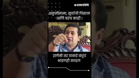 राणेंनी तर ठाकरे बंधुंचं भांडणही काढलं । Nitesh Rane । Sanjay Raut । short ।