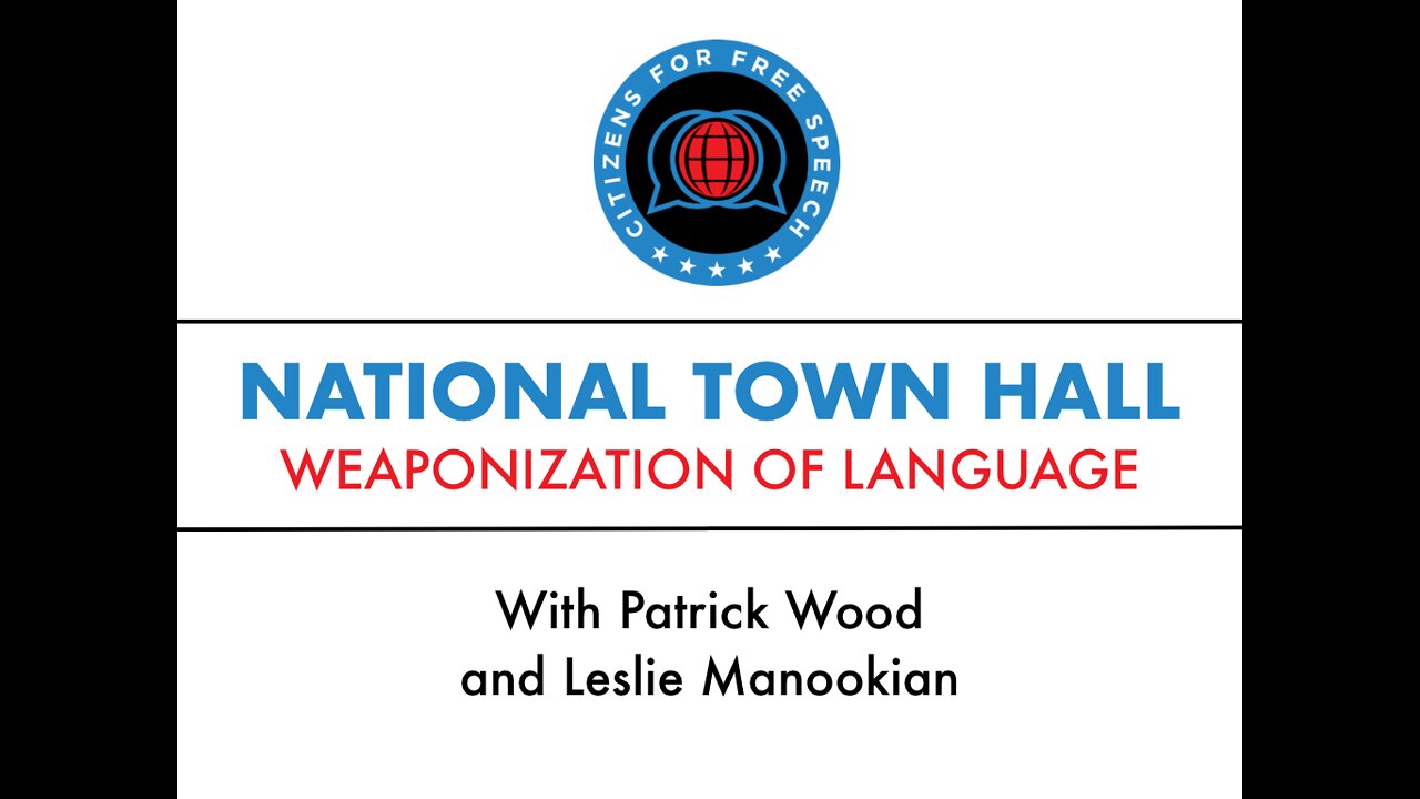 CFFS National Town Hall: Weaponization of Language