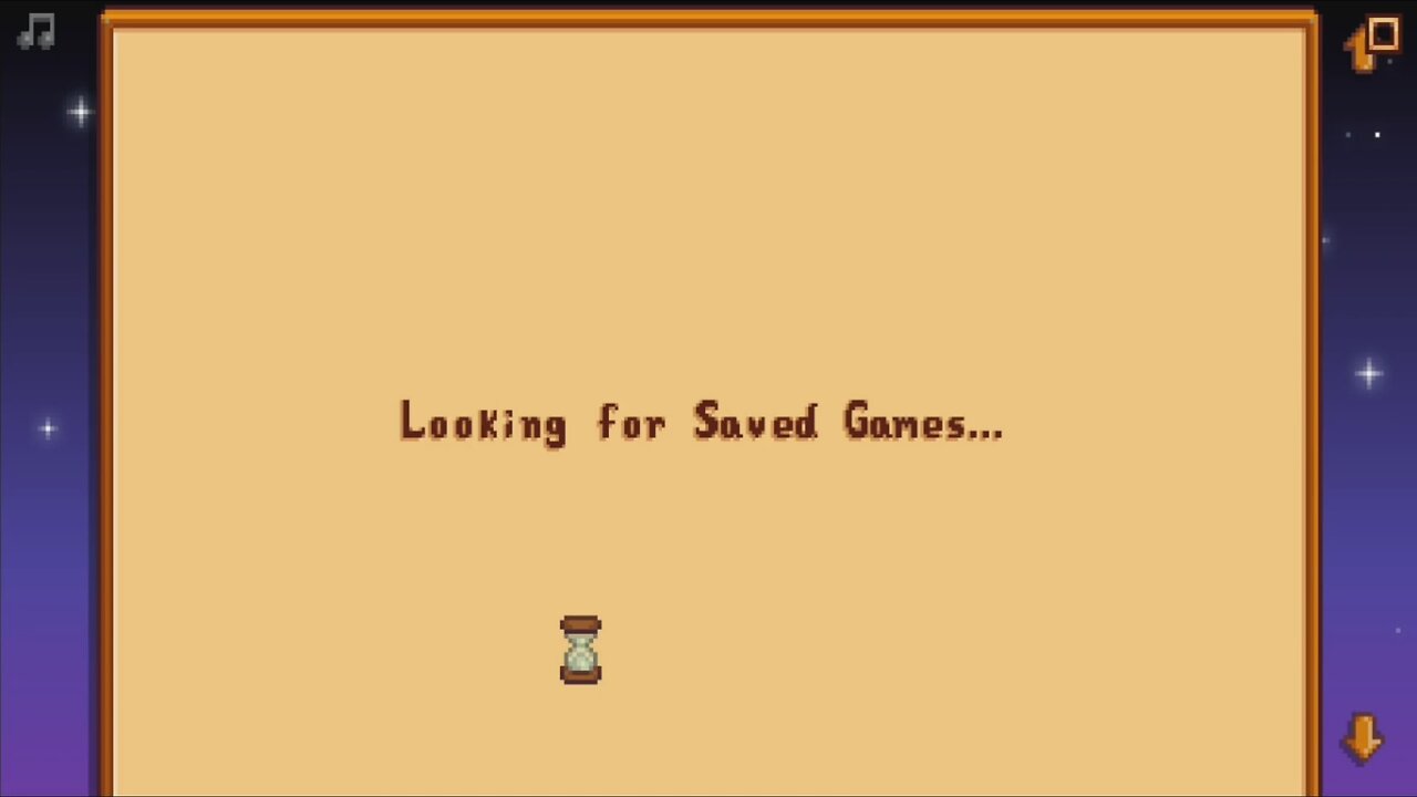 Game Files - Stardew Valley Load Screen and Saving