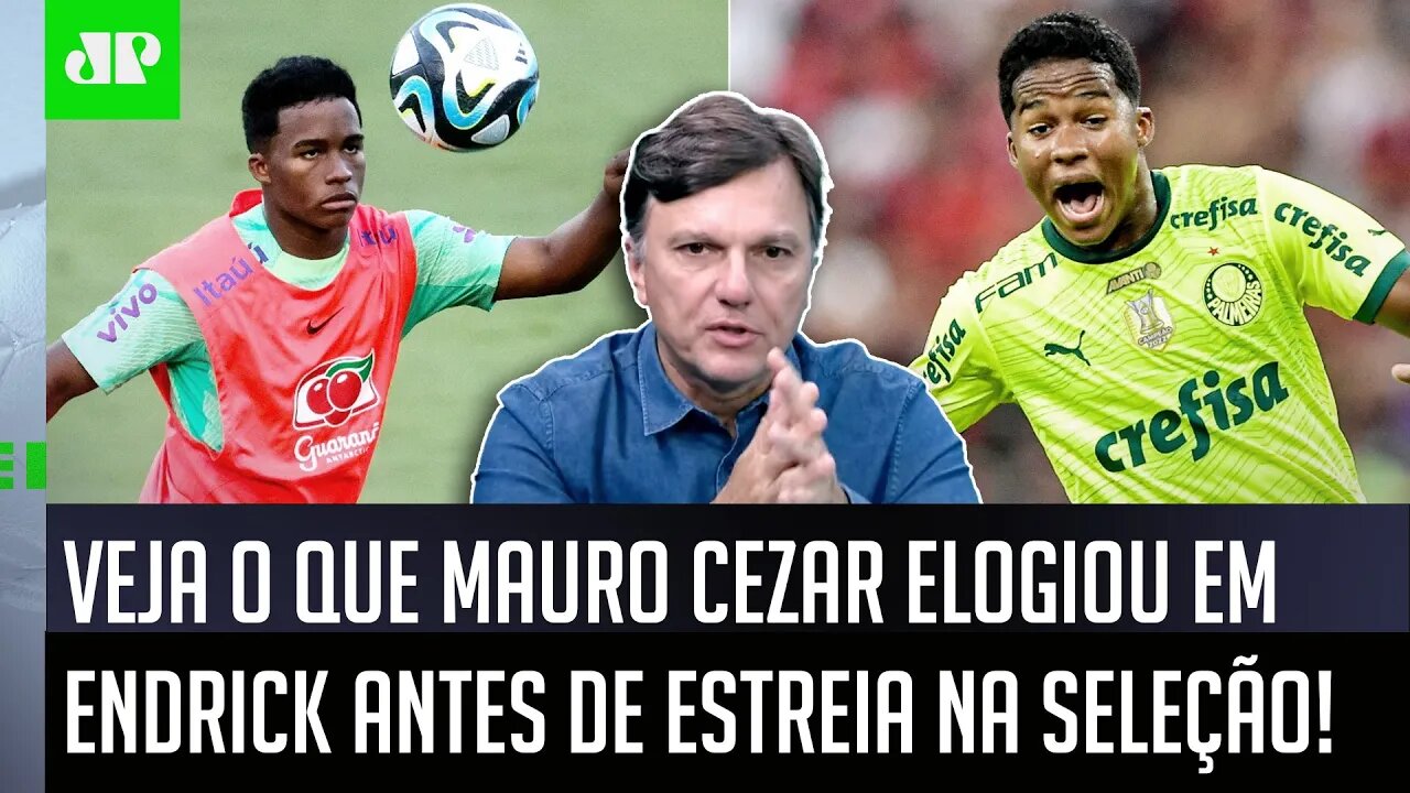 "ISSO ME CHAMOU BASTANTE ATENÇÃO! O Endrick..." VEJA o que Mauro Cezar ELOGIOU no JOVEM do Palmeiras