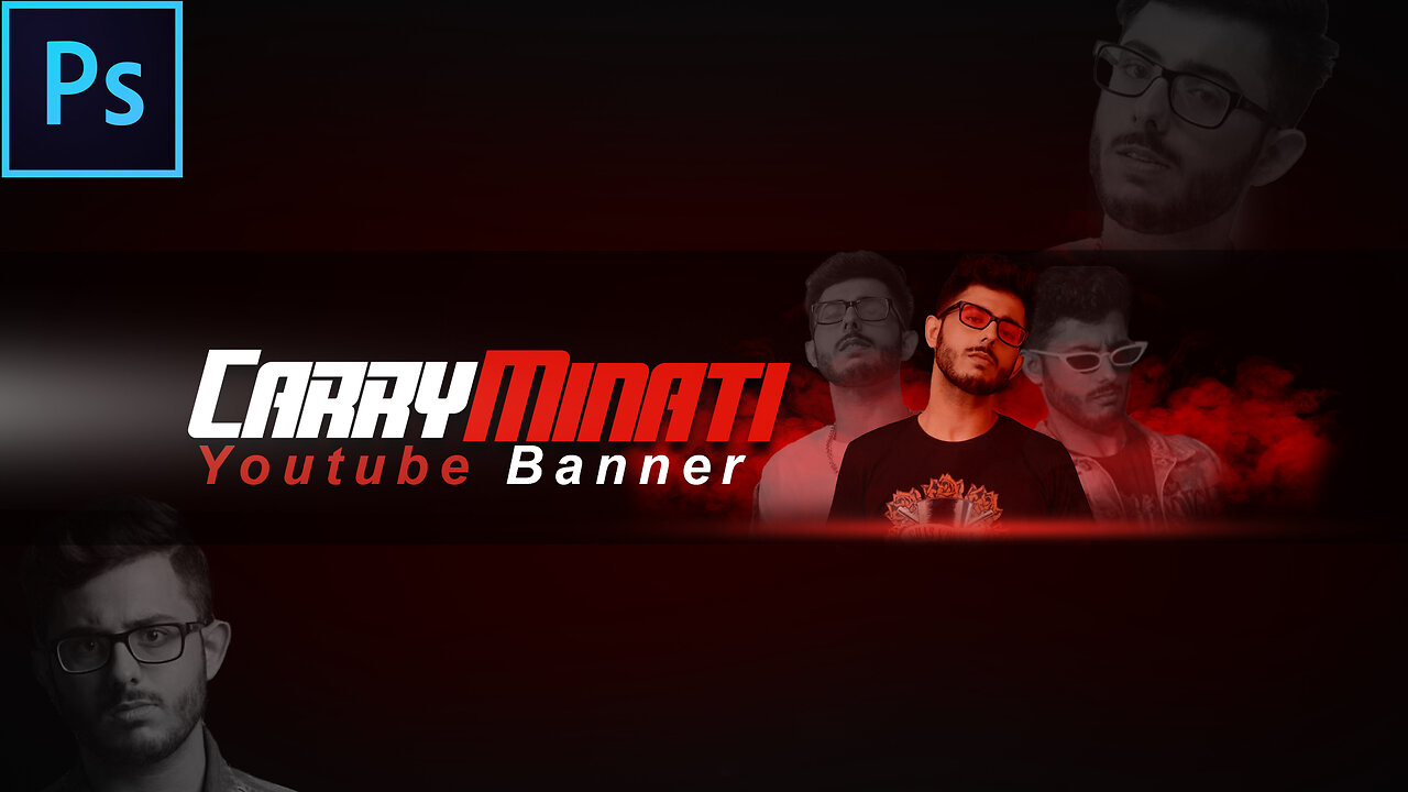 Designing a Carryminati YouTube Poster in Photoshop: A Step-by-Step Tutorial