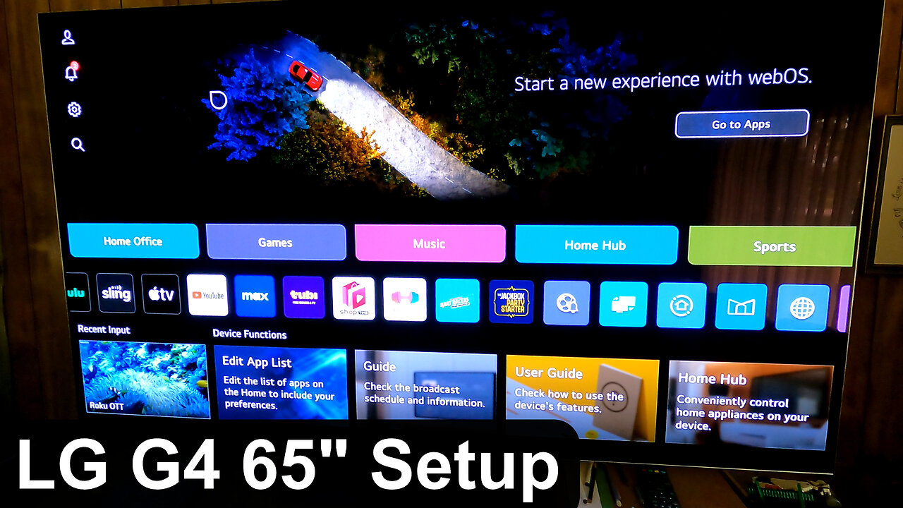 LG G4 65" Setup