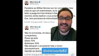 IMPECÁVEL! Milton Neves faz um resumão da entrevista de Bolsonaro no JN