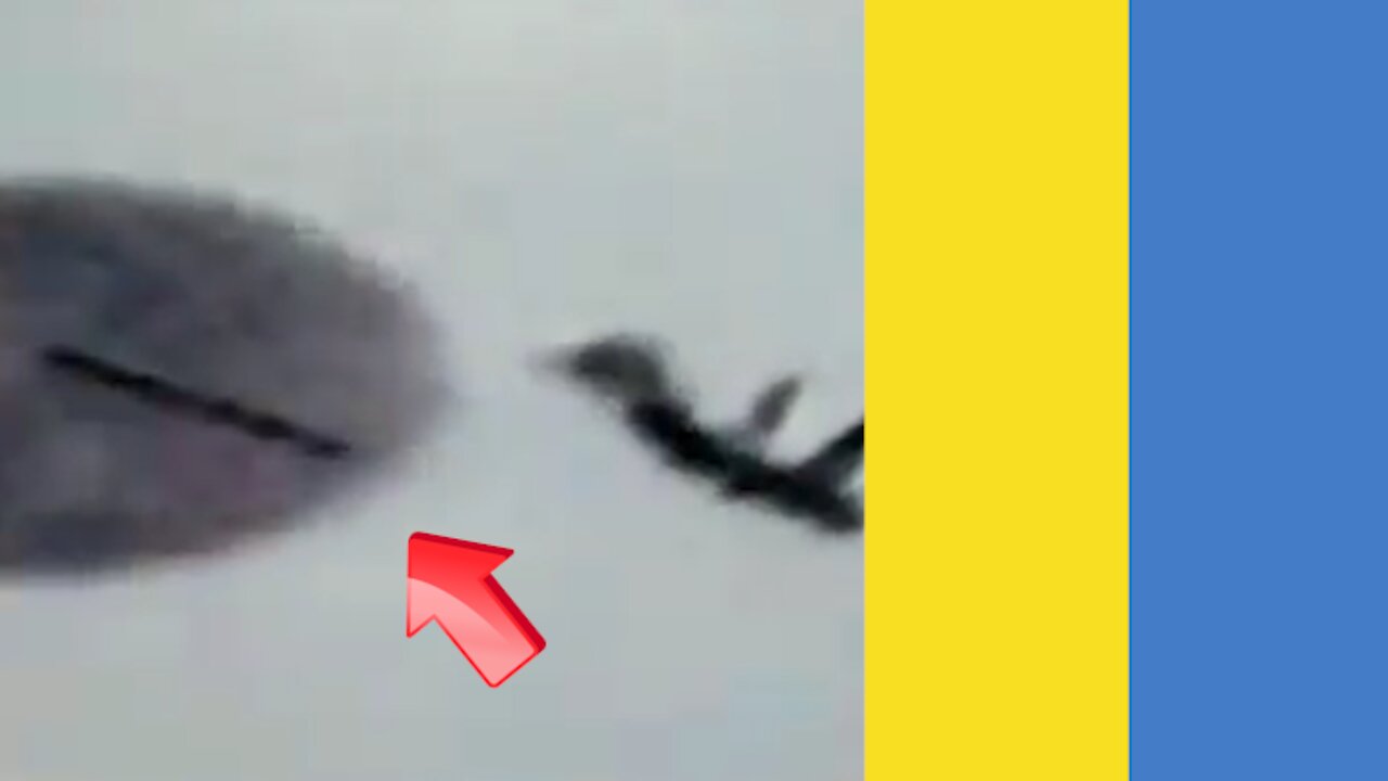 UFO on the side of a fighter jet on the news in Ukraine around July 2002[Space]