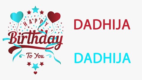 Happy Birthday to Dadhija - Hindi Birthday Wish From Birthday Bash