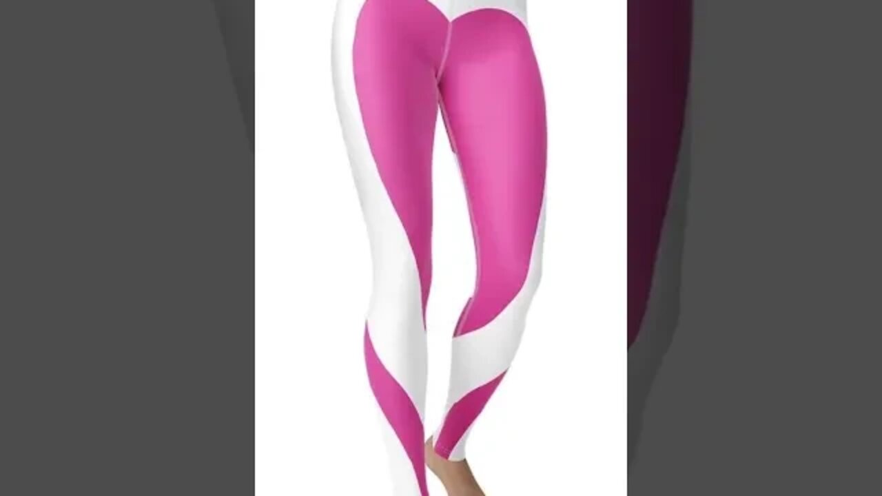 Pink & White Heart Shaped Leggings