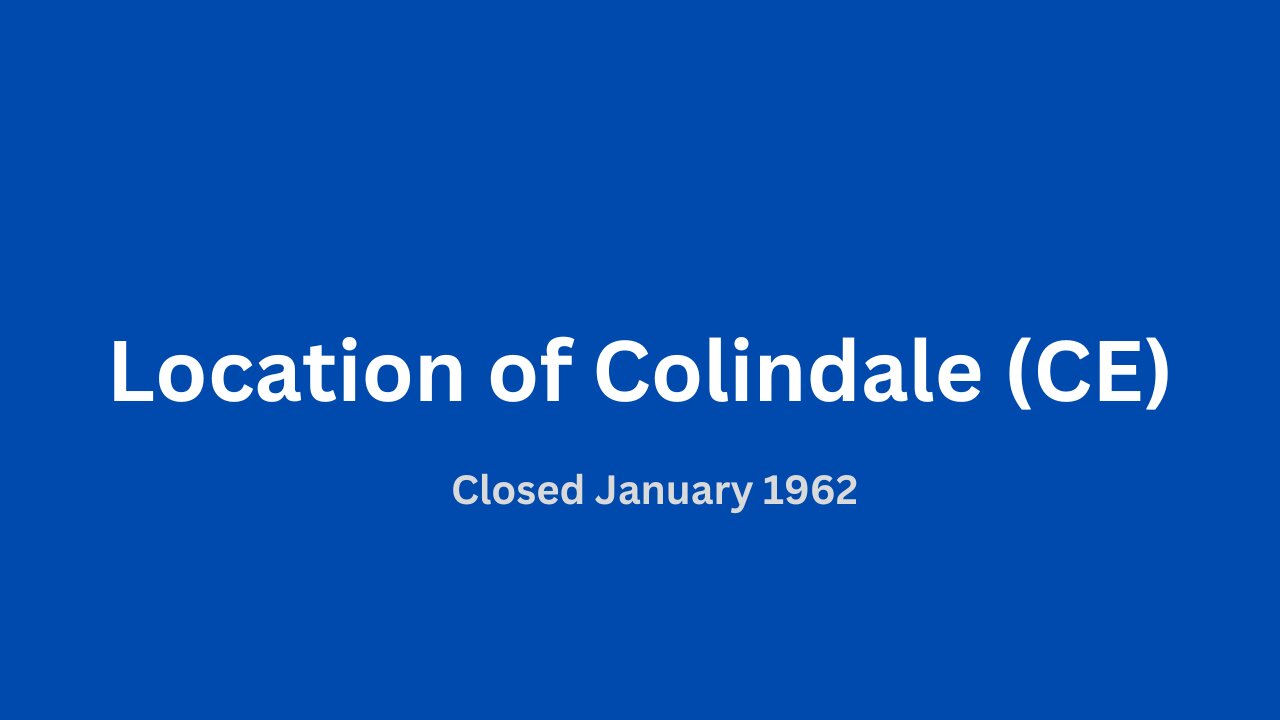 Location of Colindale (CE) trollybus depot closed January 1962.