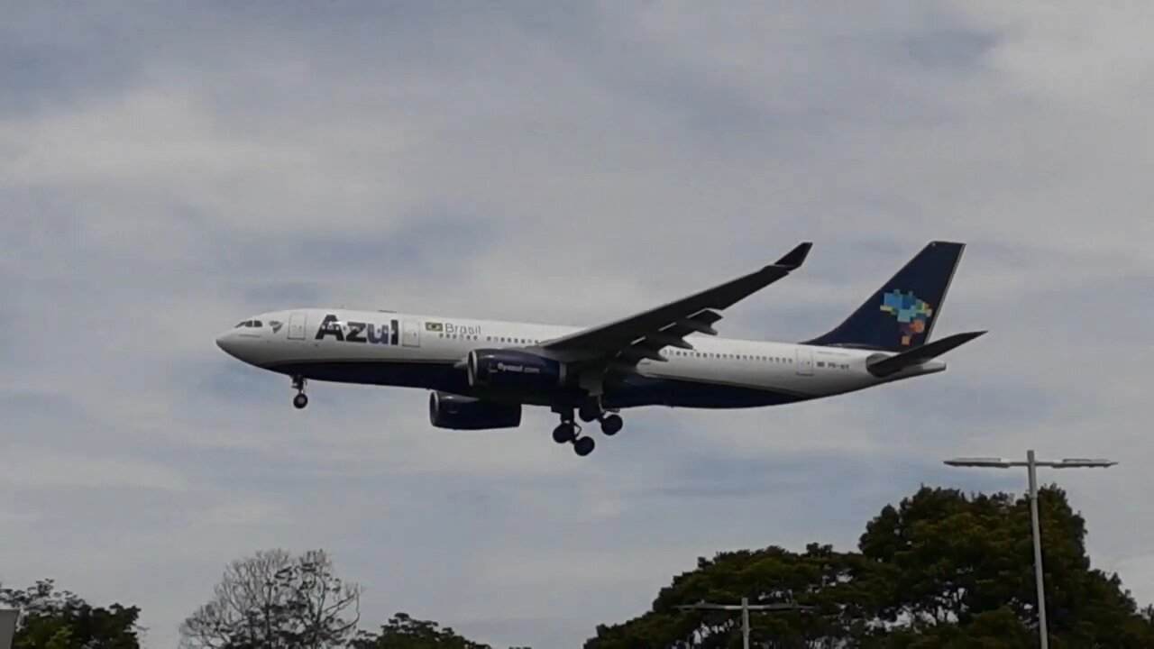 Airbus A330 PR-AIY na final antes de pousar em Manaus vindo de Campinas(07/06/2020)