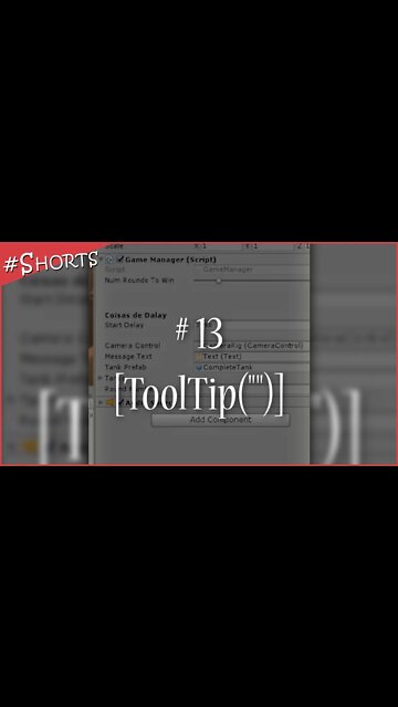 ToolTip | #shorts TOP 13 de 18 dicas para Unity 🔥