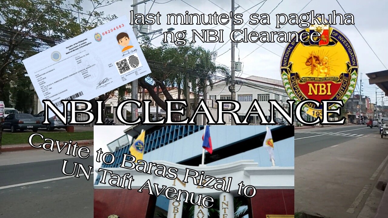 https://clearance.nbi.gov.ph/Cavite to Baras Rizal to UN mainoffice Ng NBIclearance sa UN Taft Ave.
