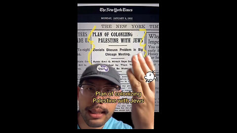 Historical Headlines: The Zionist Movement’s Early Efforts to Colonize Palestine