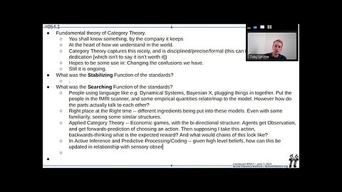 Active Inference LiveStream 054.1 ~ “...Compositional Account of the Bayesian Brain” (Smithe)