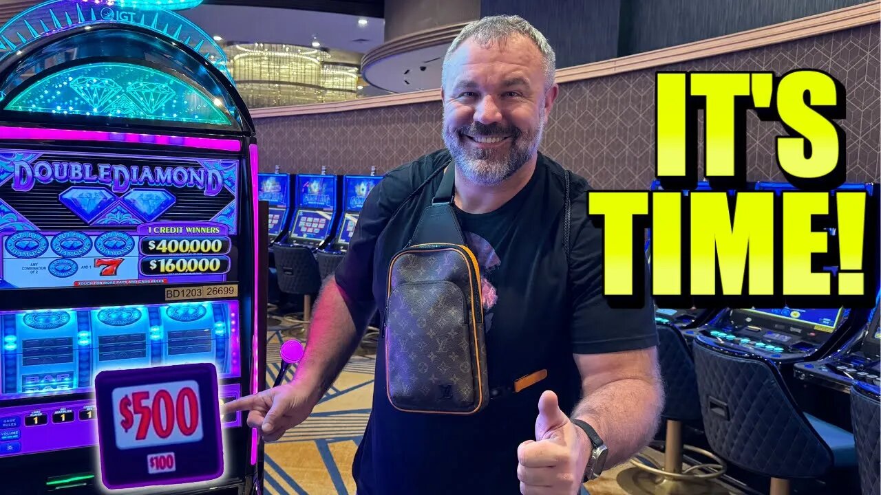 OMG! Finally Land My Biggest $500 Bet Jackpot On Double Diamond!!!