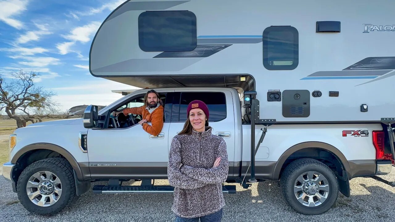 Escaping a Winter Storm in a Truck Camper