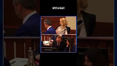 WTF Amber Heard puts something in her mouth during trial 🤔 #shorts #amberheard #johnnydepp #trial