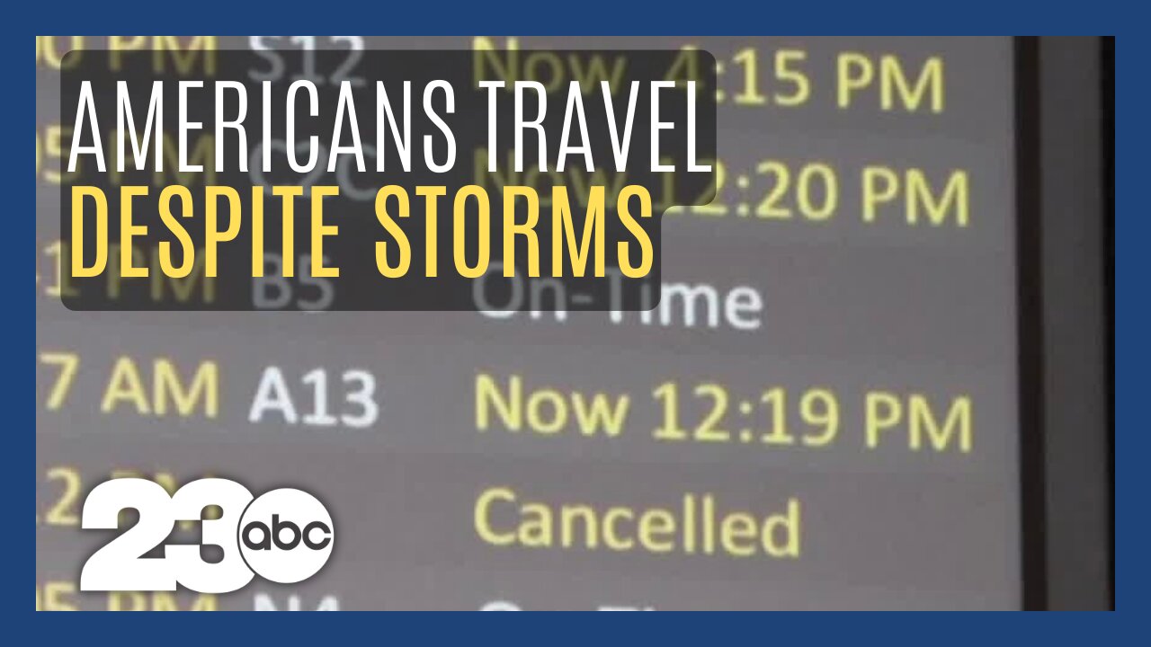 Millions of Americans plan to travel despite storms