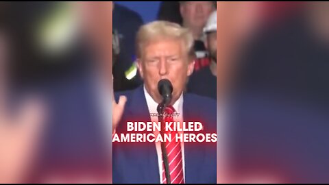 Trump: Biden & Kamala Killed The 13 Americans During The Afghan Disaster - 8/30/24