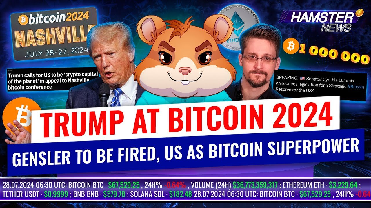 Bitcoin Conference 2024 Major announcements from Trump Lummis Snowden Hamster News