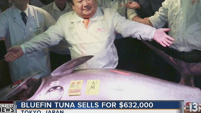 Bluefin tuna goes for $632,000 at auction