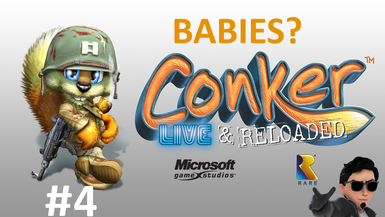 Conkers Bad Fur Day Live and Reloaded (Xbox Backwards Compatible) walkthrough #4 BABIES?