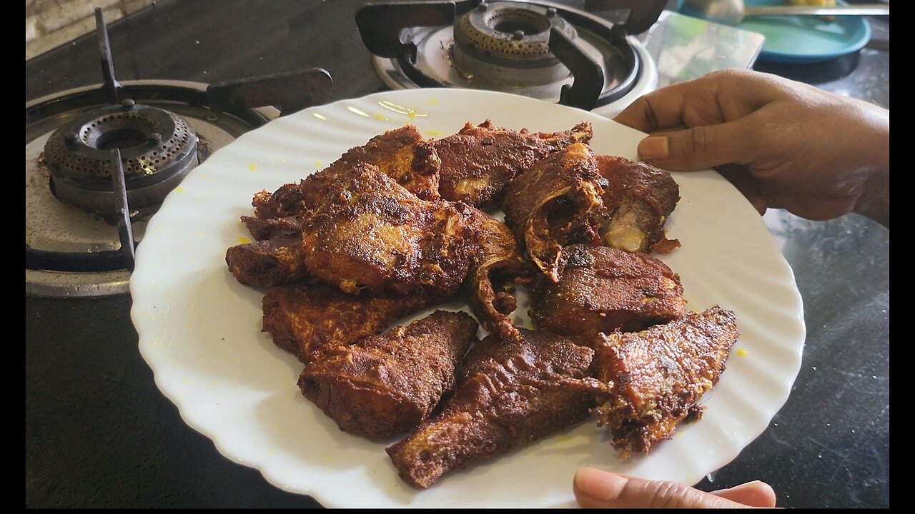 How make fish fry at home in telugu