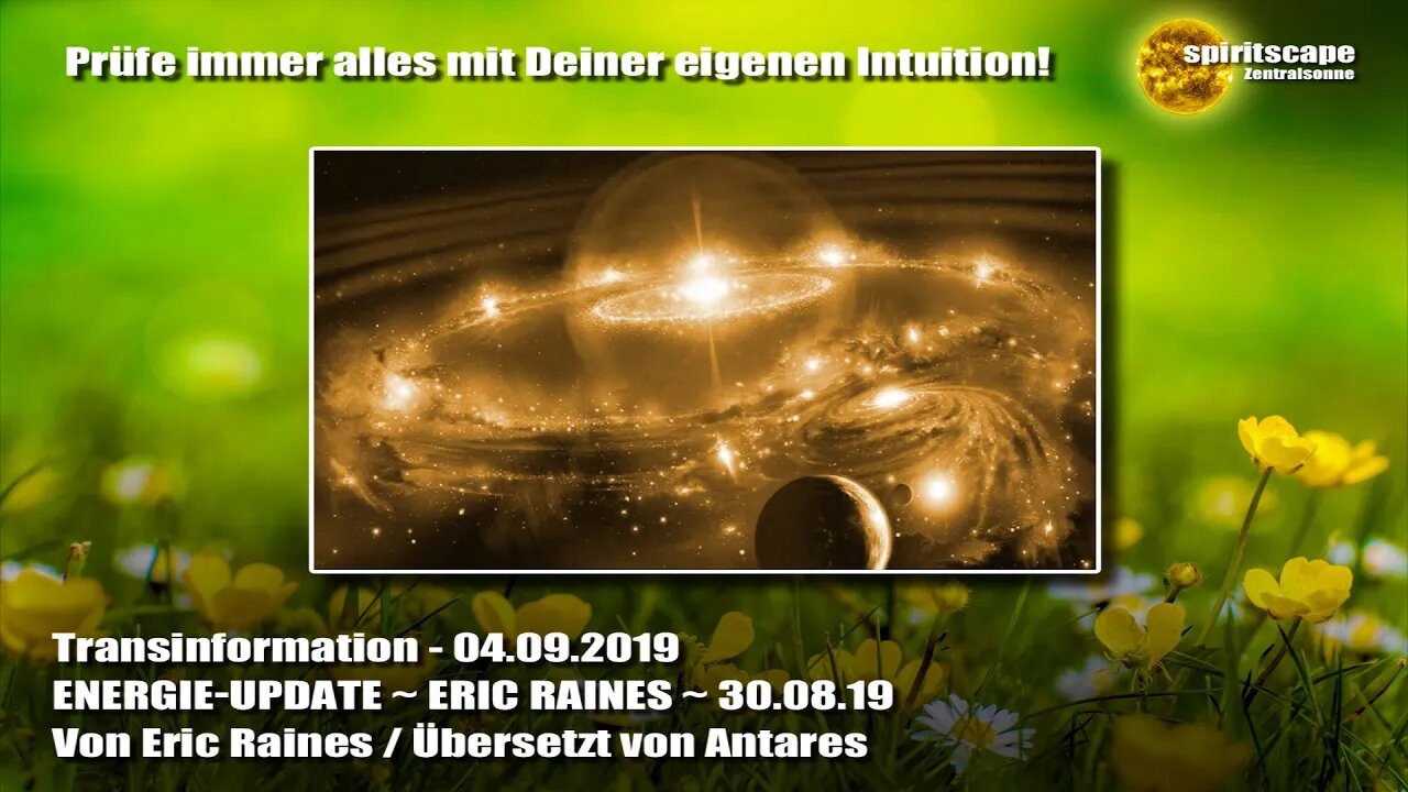 ENERGIE-UPDATE ~ ERIC RAINES ~ 30.08.19 - Transinformation.net