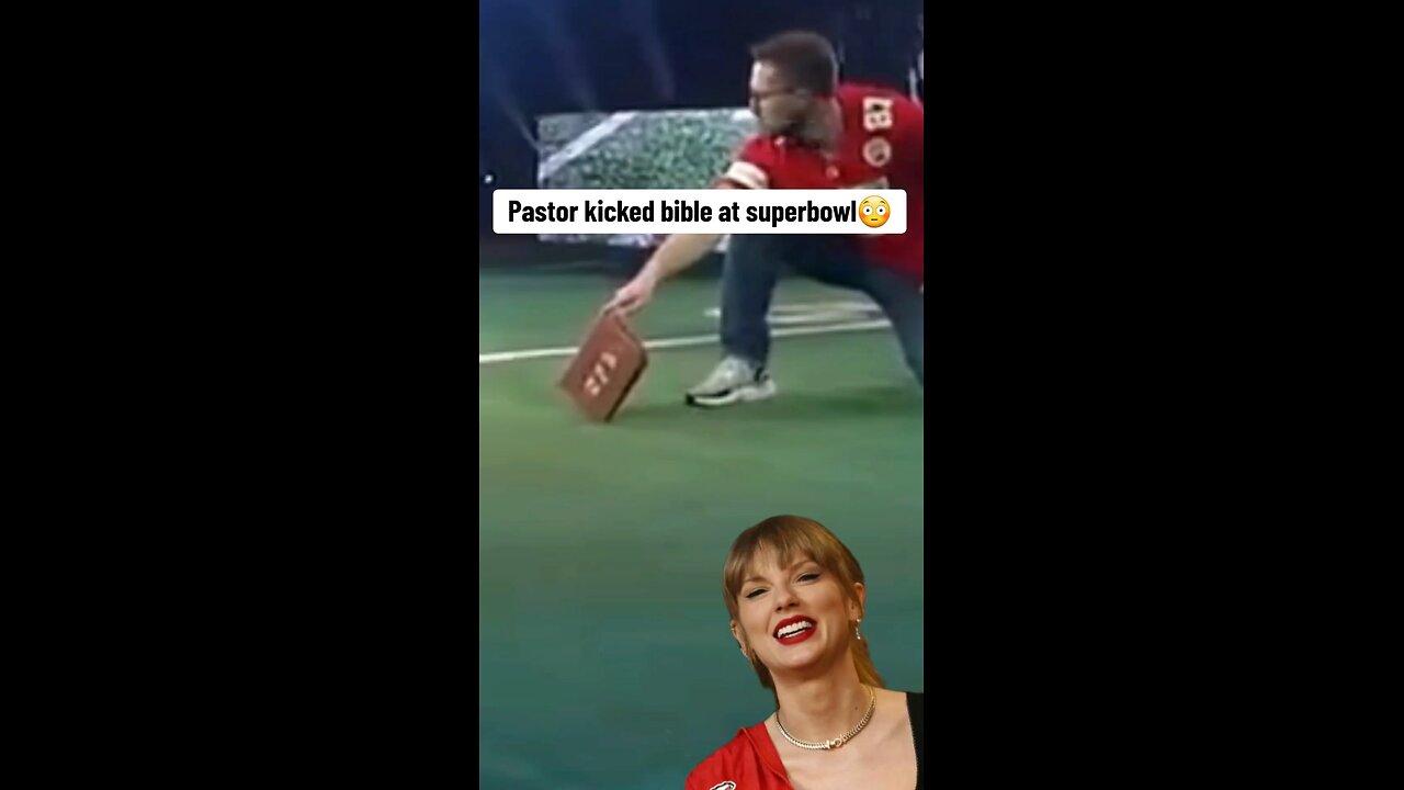 Female Pastor Kicks Bible at Super Bowl Las Vegas