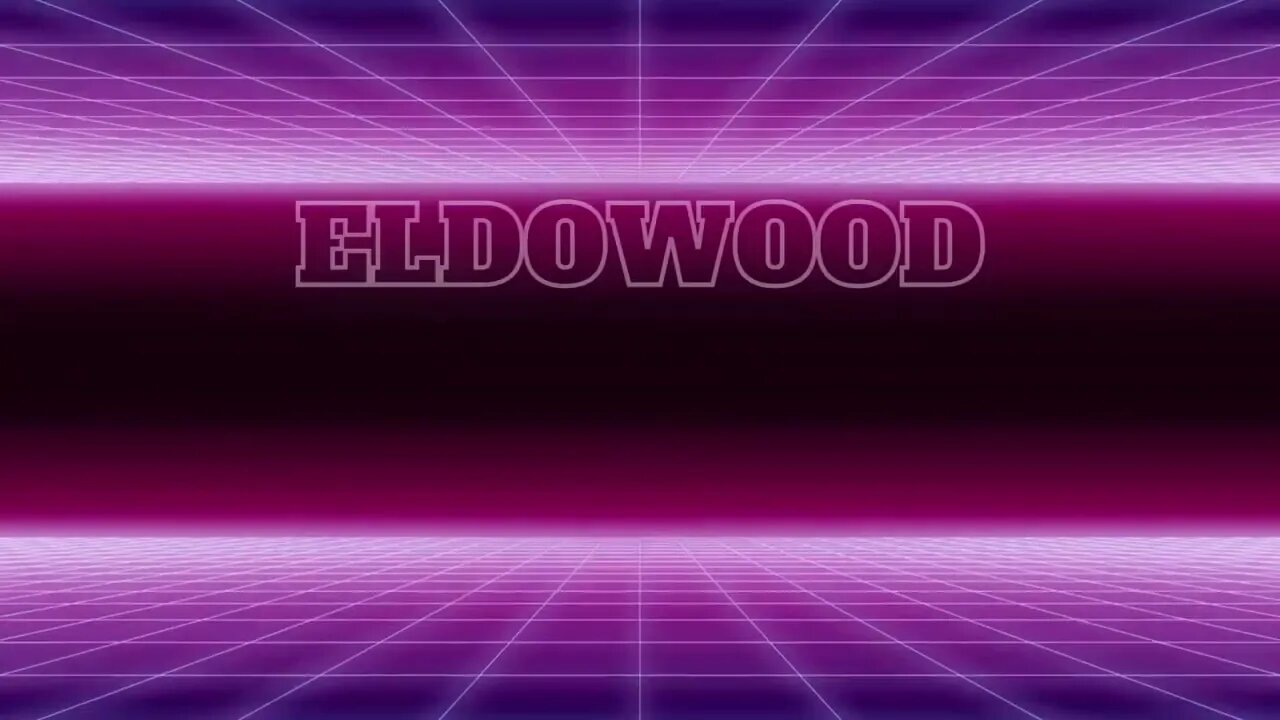 Synthwave YouTube intro card