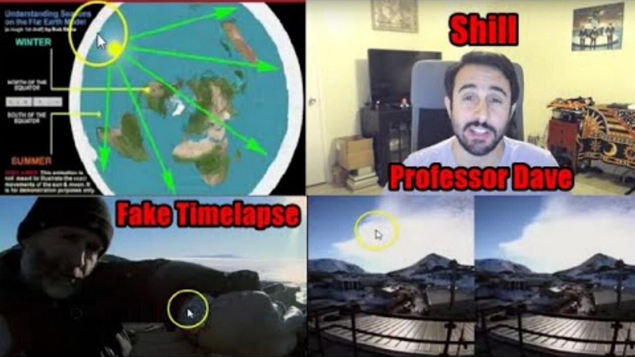 Flat Earth: "Professor Dave" Debunked "Antarctica 24 Hour Sun"