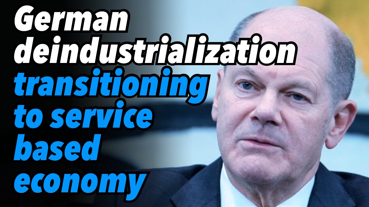 German deindustrialization, transitioning to service based economy