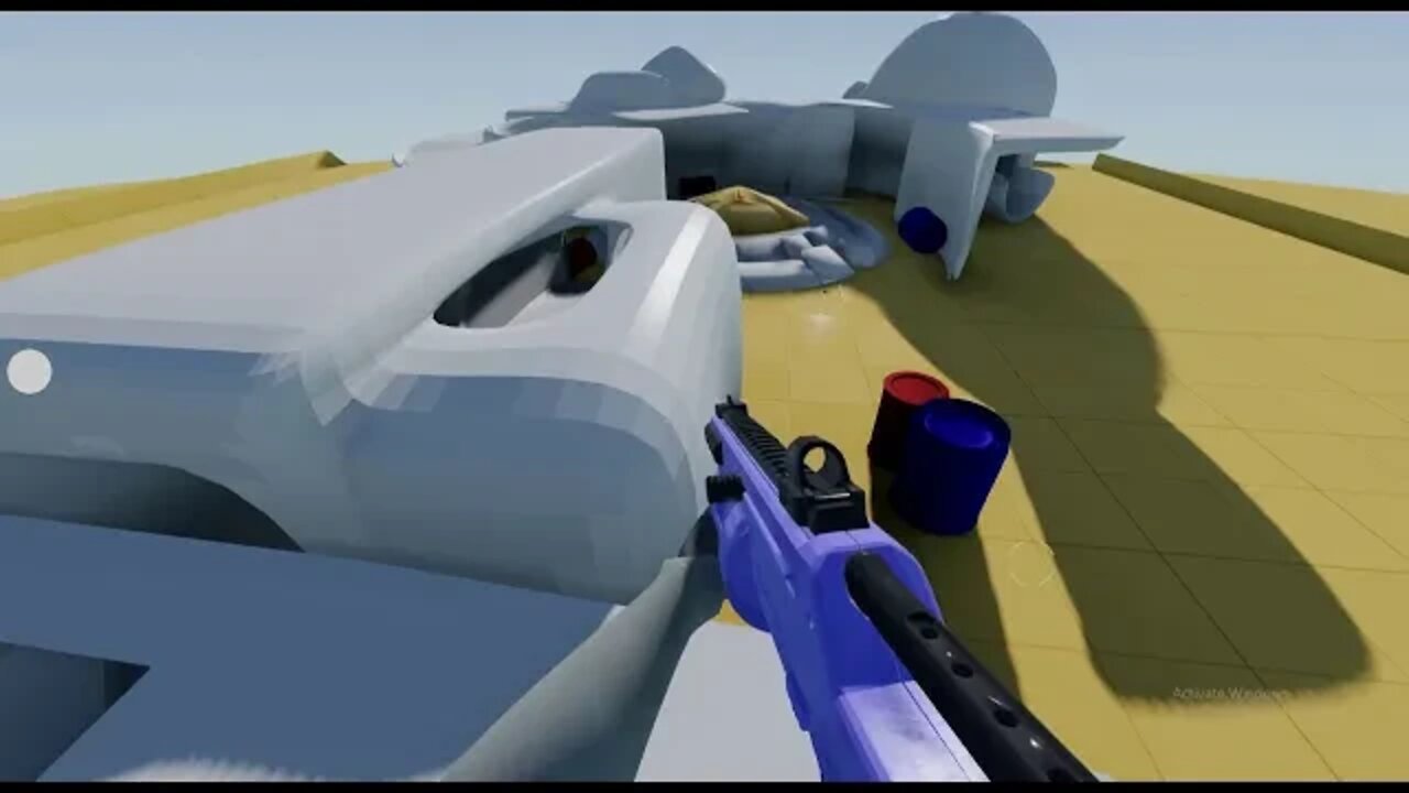 Concept FPS level (Armory/Blender)
